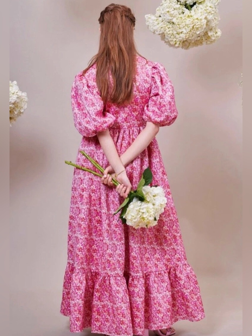 Sister Jane DREAM Bud Burst Jacquard Wrap Dress Size Small - Picture 2 of 13